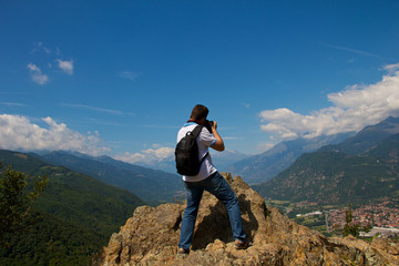 Obraz premium Fotografo (Montagna)