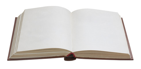 blank open book