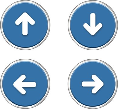 boutons fl&eacute;ches