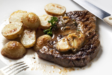 Steak with Anchovy Butter