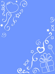 Holiday painted background (blue)