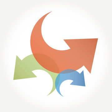 Vector Illustration: Abstract Background Arrow