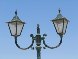 Fototapeta na wymiar Greek Street Lampy