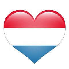 Herz Flagge - Paraguay