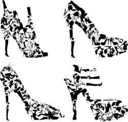 Fashion shoes, design element