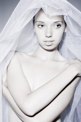 Fototapeta premium The beautiful innocent bride