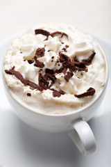 cup of coffee with chocolate