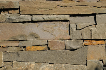 Natural stone facade