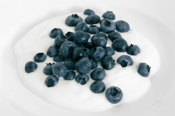 Blaubeeren Heidelbeeren Joghurt Nachspeise Dessert
