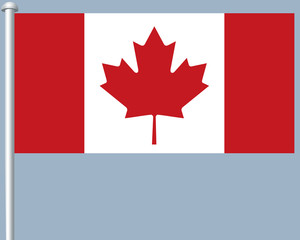 Flaggenserie-Nordamerika-Kanada