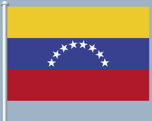 Flaggenserie-Suedamerika-Venezuela