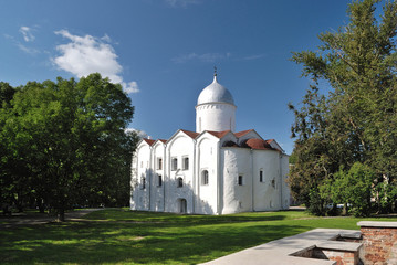 Fototapeta na wymiar Nowogrodu Wielkiego. St.John 's Church, 1127-1130