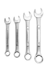 Four wrehches composition. Isolated on white background