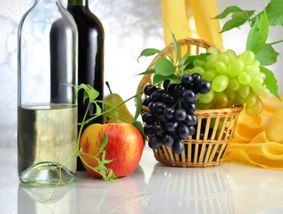 wine with fruits