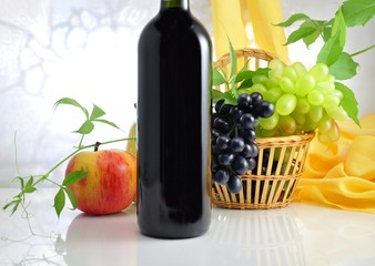 red wine with fruits