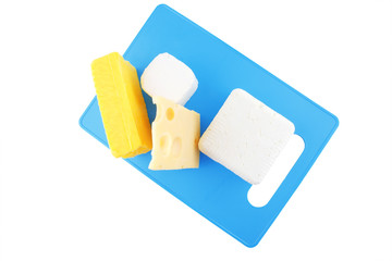 soft and hard cheeses
