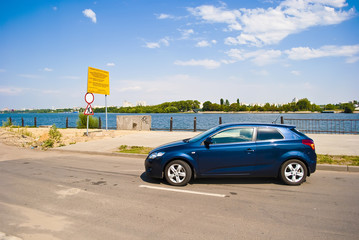 Blue car