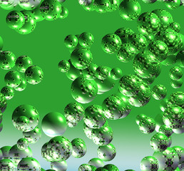 green bubbles