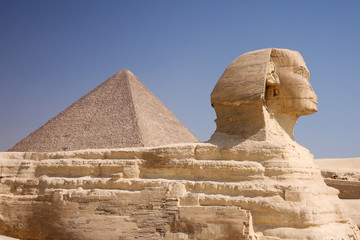 Pyramid and Sphinx