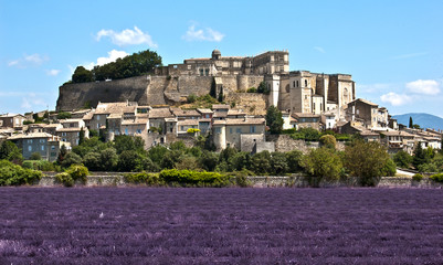 Village provençal de Grignan dans la drôme en France - 24604178