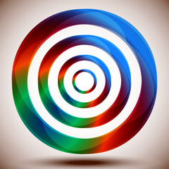 rainbow target