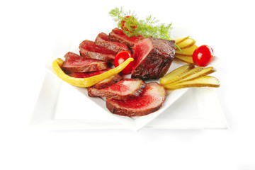 underdone beef