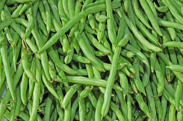 green bean in the market
