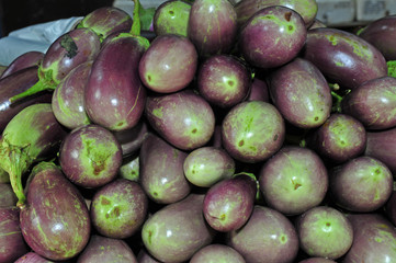 egg plant in the market