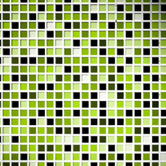 Fototapeta premium mosaïque verte plastique mulicolore