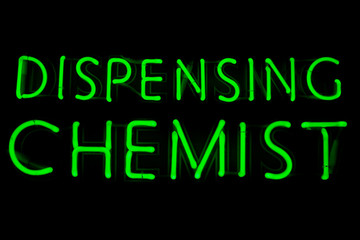 Dispensing chemist neon sign