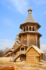 Wooden orthodox church in name of Cover All-holy mother of God