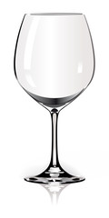 empty glass of wine - bourgogne