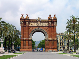 Fototapeta na wymiar Triumph Arch (Arc de Triomf), Barcelona, Spain