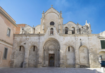 Fototapeta na wymiar St John the Baptist Church. Matera. Basilicata.