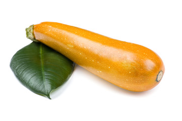 cukini on white background