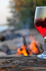 Profile of Wine at Campfire