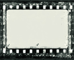 Grunge film frame with space for your text and image