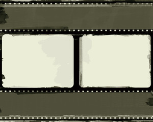 Grunge film frame with space for your text and images