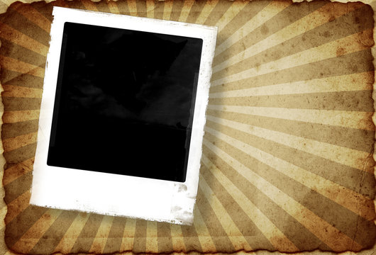 Grunge photo frame with space for your image
