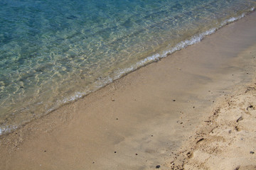 Obraz na płótnie Canvas spiaggia di Marina di Campo - isola d'Elba - particolare