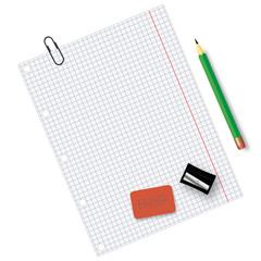 School supplies - vector illustration