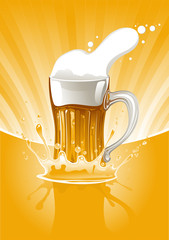 Mug fresh beer