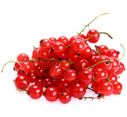 Red Currant: a stack of fruit on white background