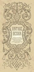 vintage frame design (vector)