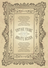 vintage frame design (vector)