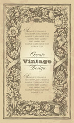 vintage frame design (vector)