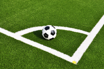 Soccer ball on the field