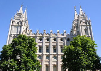 Mormon Temple in Salt Lake City, Utah