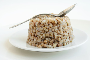 Buckwheat on the plate
