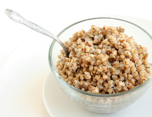 Buckwheat on the plate